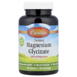 Carlson Glicinato de Magnésio Quelado 200 mg 90 Comprimidos
