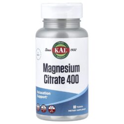 KAL Citrato de Magnésio 400 60 Comprimidos (200 mg por comprimido)