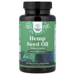 Natures Craft Óleo da Semente de Cânhamo 120 Cápsulas Líquidas (500 mg por Cápsula)