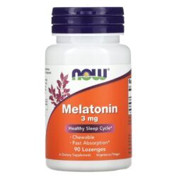 NOW Foods Melatonina 3 mg 90 Pastilhas