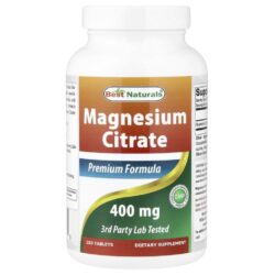 Best Naturals Citrato de Magnésio 250 Comprimidos (200 mg por Comprimido)