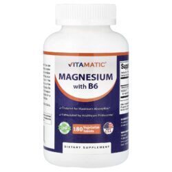 Vitamatic Magnésio com B6 180 Comprimidos Vegetarianos