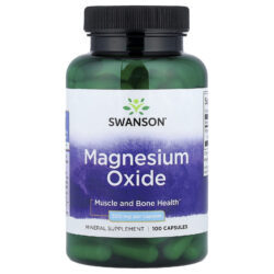 Swanson Óxido de Magnésio 500 mg 100 Cápsulas