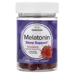 Swanson Gomas de Melatonina Morango 60 Gomas