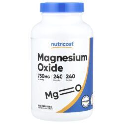 Nutricost Óxido de Magnésio 750 mg 240 Cápsulas