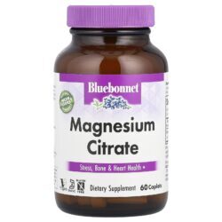 Bluebonnet Nutrition Citrato de Magnésio 60 Cápsulas (200 mg por Cápsula)
