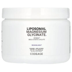 Codeage Glicinato de Magnésio Lipossomal em Pó Sem Sabor 852 g (3 oz)