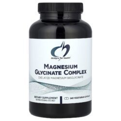 Designs For Health Magnesium Glycinate Complex 240 Vegetarian Capsules (150 mg per Capsule)