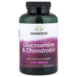 Swanson Glicosamina e Condroitina 200 Cápsulas