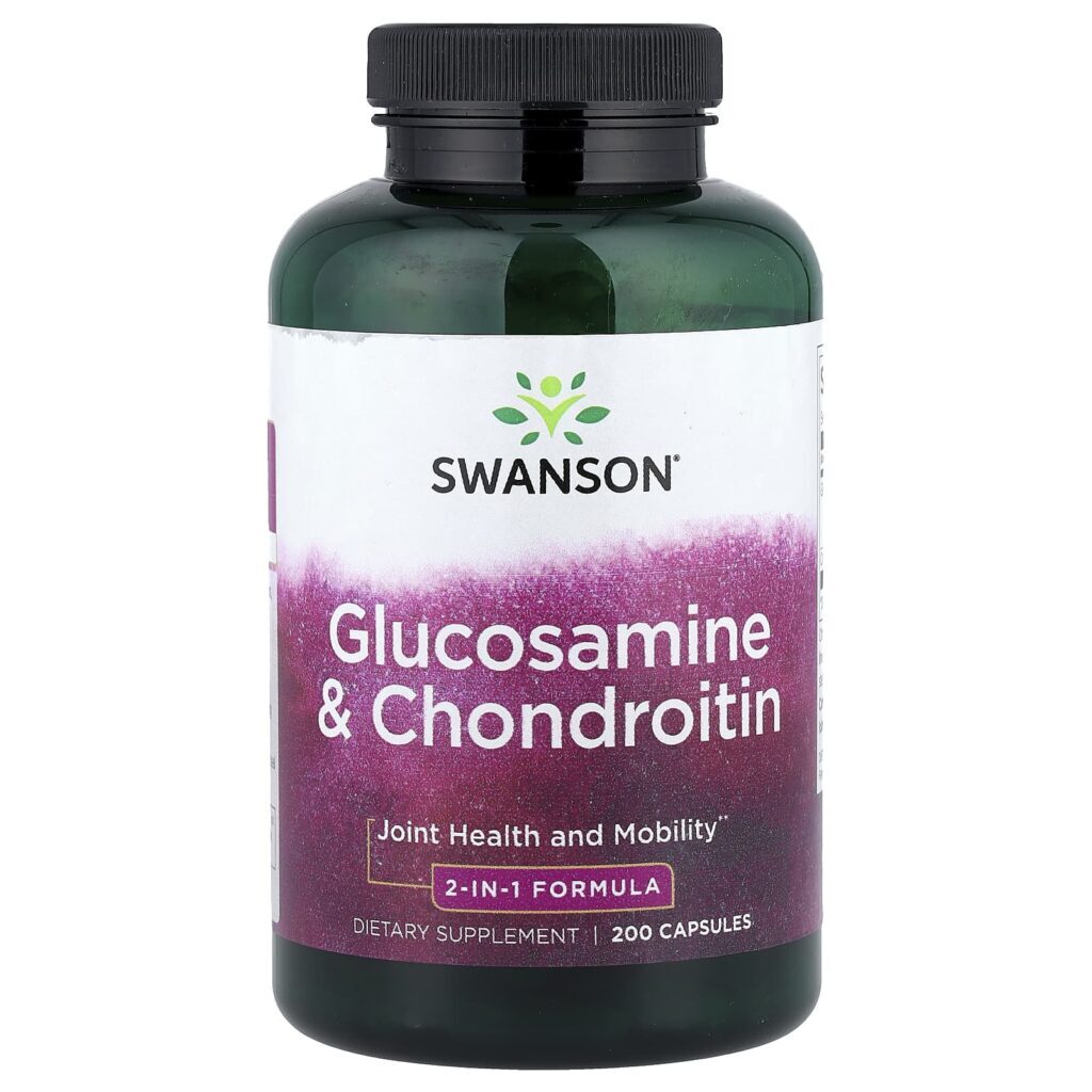 Swanson Glicosamina e Condroitina 200 Cápsulas