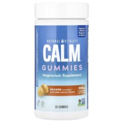 Natural Vitality CALM® Gomas de Magnésio Sabor Laranja 60 Gomas (825 mg por Goma)