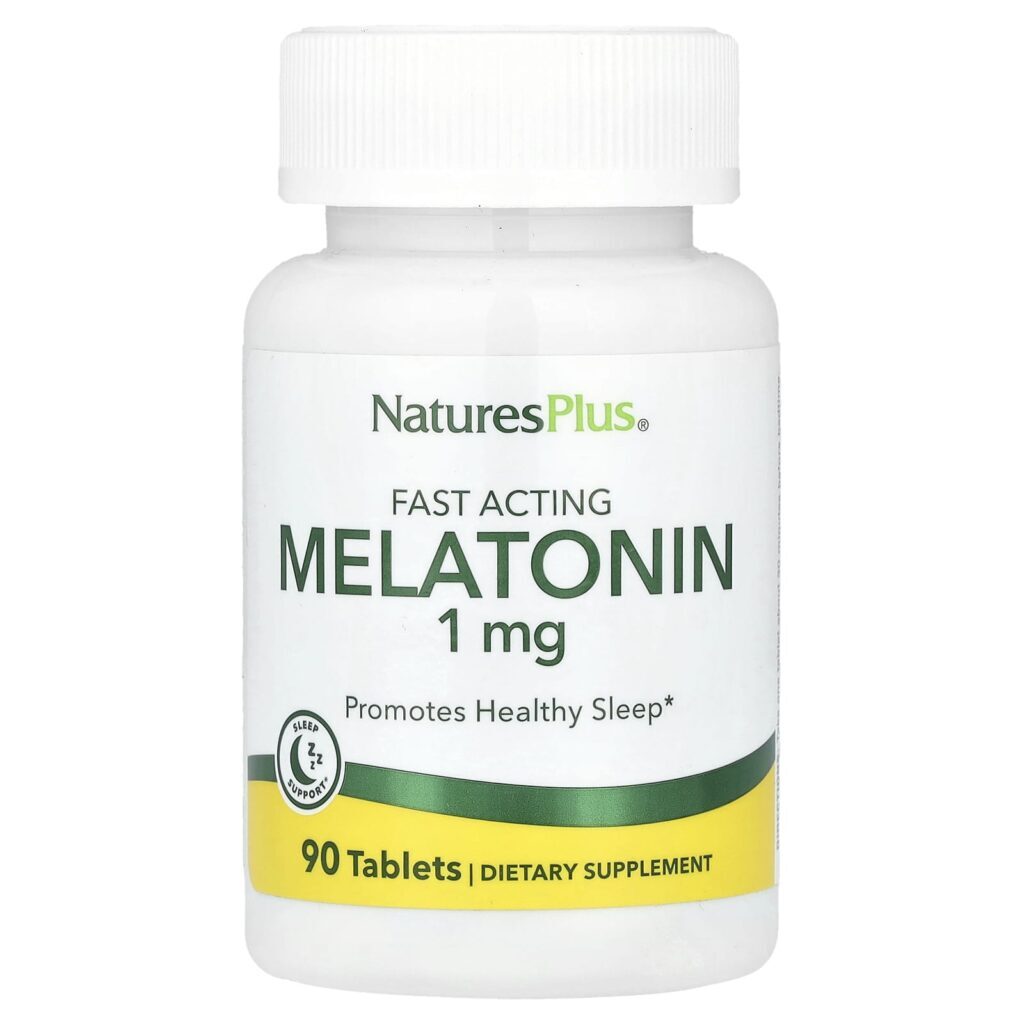 NaturesPlus Melatonina de Ação Rápida 1 mg 90 Comprimidos