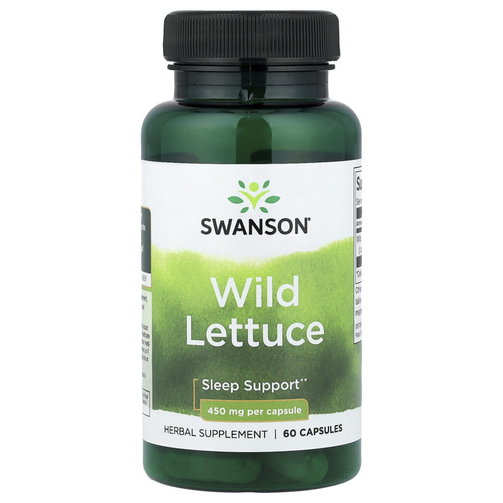 Swanson Alface Selvagem 450 mg 60 Cápsulas