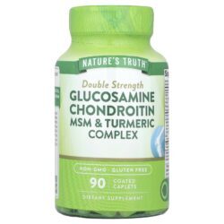 Natures Truth Glicosamina Condroitina MSM e Complexo de Cúrcuma 90 Cápsulas Revestidas