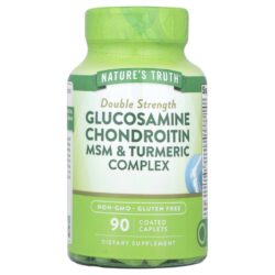 Natures Truth Glicosamina Condroitina MSM e Complexo de Cúrcuma 90 Cápsulas Revestidas