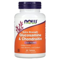 NOW Foods Glicosamina e Condroitina 60 Comprimidos
