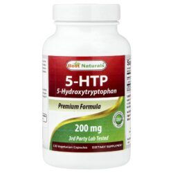 Best Naturals 5-HTP 200 mg 120 Cápsulas Vegetarianas