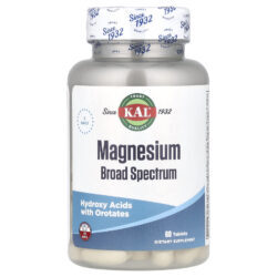 KAL Magnésio Amplo Espectro 60 Comprimidos (200 mg por Comprimido)