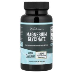 SMNutrition Glicinato de Magnésio 120 Cápsulas (36 mg por Cápsula)
