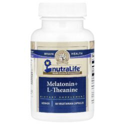 NutraLife Melatonina + L-Teanina 60 Cápsulas Vegetarianas