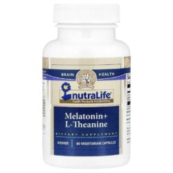 NutraLife Melatonina + L-Teanina 60 Cápsulas Vegetarianas