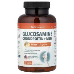 BioSchwartz Glicosamina Condroitina e MSM 180 Cápsulas