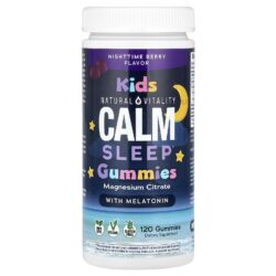 Natural Vitality CALM® Gomas para o Sono das Crianças com Melatonina Frutos Silvestres Noturnos 120 Gomas