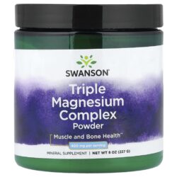 Swanson Complexo de Magnésio Triplo em Pó 227 g (8 oz)