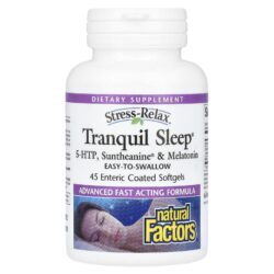 Natural Factors Stress-Relax Tranquil Sleep 45 Cápsulas Softgel com Revestimento Entérico