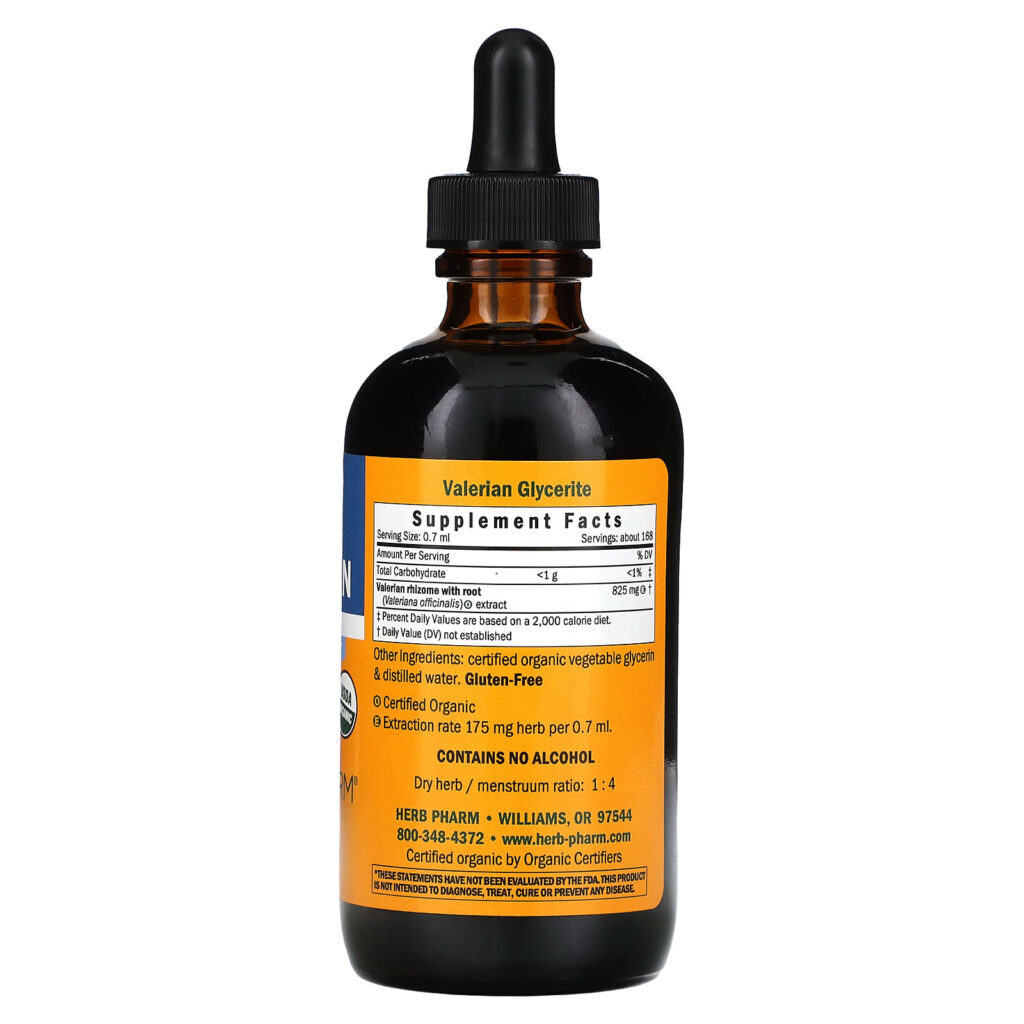 Herb Pharm Valeriana Sem Álcool 120 ml (4 fl oz) - Imagem 2