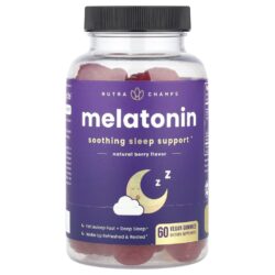 NutraChamps Melatonina Frutos Silvestres Naturais 60 Gomas Veganas