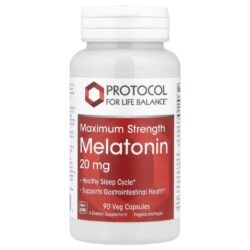 Protocol for Life Balance Melatonina Potência Máxima 20 mg 90 Cápsulas Vegetais
