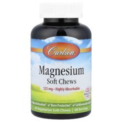Carlson Magnésio Frutos Silvestres Naturais e Creme 125 mg 40 Mastigáveis Vegetarianos