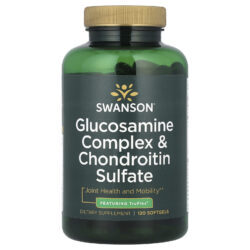 Swanson Complexo de Glicosamina e Sulfato de Condroitina 120 Cápsulas Softgel