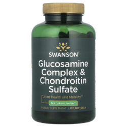 Swanson Complexo de Glicosamina e Sulfato de Condroitina 120 Cápsulas Softgel