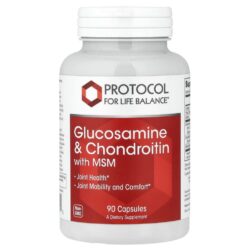 Protocol for Life Balance Glicosamina e Condroitina com MSM 90 Cápsulas Vegetais
