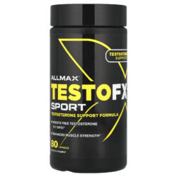 ALLMAX TestoFX Sport Fórmula para Suporte de Testosterona 80 Cápsulas