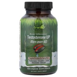 Irwin Naturals Testosterona UP® para Homens com Mais de 40 Anos 60 Cápsulas Softgel Líquidas