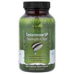 Irwin Naturals Testosterona UP Strength & Size™ 60 Cápsulas Softgel Líquidas