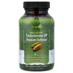 Irwin Naturals Testosterona UP Prostate Defense™ Ação Dupla 60 Cápsulas Softgel Líquidas