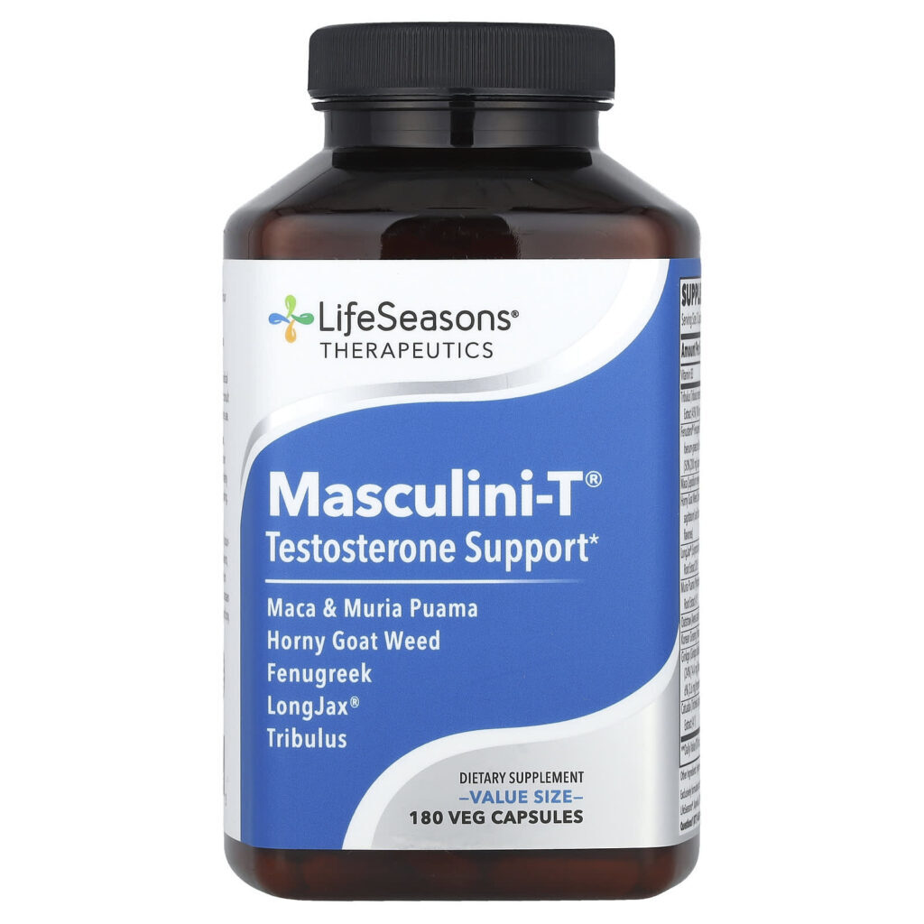 LifeSeasons Therapeutics Masculini-T® Suporte de Testosterona 180 Cápsulas Vegetais