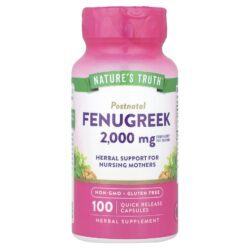 Natures Truth Fenacho 100 Cápsulas de Liberação Rápida (1.000 mg por Cápsula)