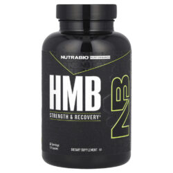 NutraBio Performance HMB 120 Cápsulas (500 mg por Cápsula)