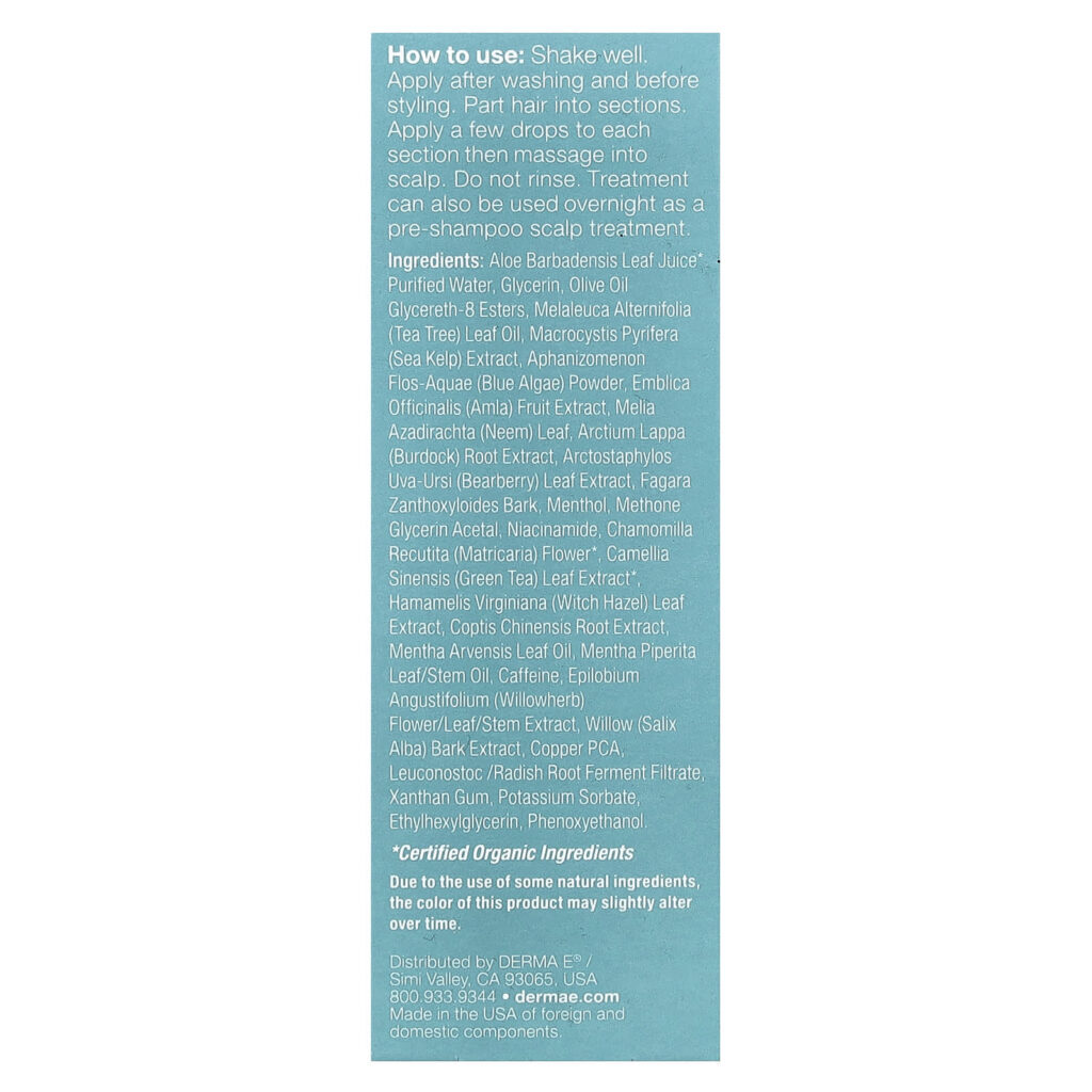 DERMA E Tratamento para Alívio do Couro Cabeludo 30 ml (1 fl oz) - Imagem 3