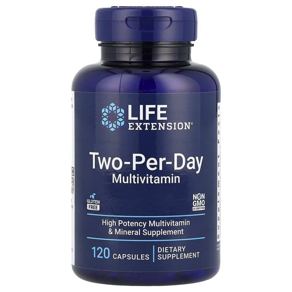Life Extension Multivitamínico 2 por Dia V2 120 Cápsulas