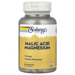 Solaray Ácido Málico e Magnésio 90 Cápsulas