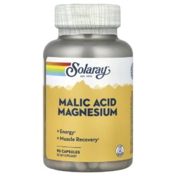 Solaray Ácido Málico e Magnésio 90 Cápsulas