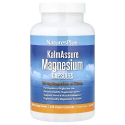 NaturesPlus KalmAssure® Magnésio 240 Cápsulas Veganas (105 mg por cápsula)