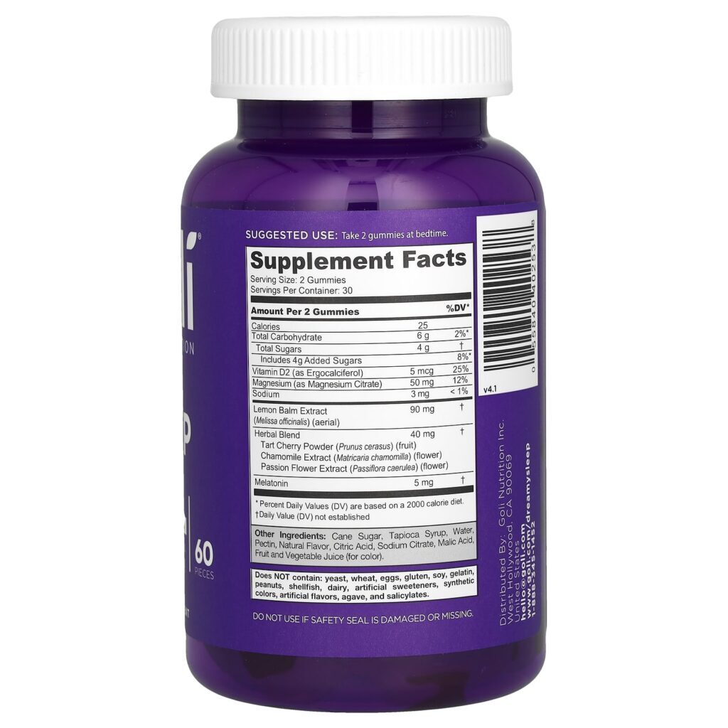 Goli Nutrition Gomas Dreamy Sleep 60 Gomas - Imagem 2