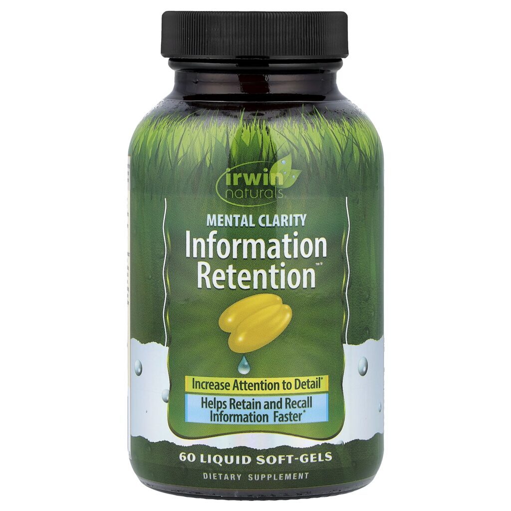Irwin Naturals Mental Clarity Information Retention™ 60 Cápsulas Softgel Líquidas